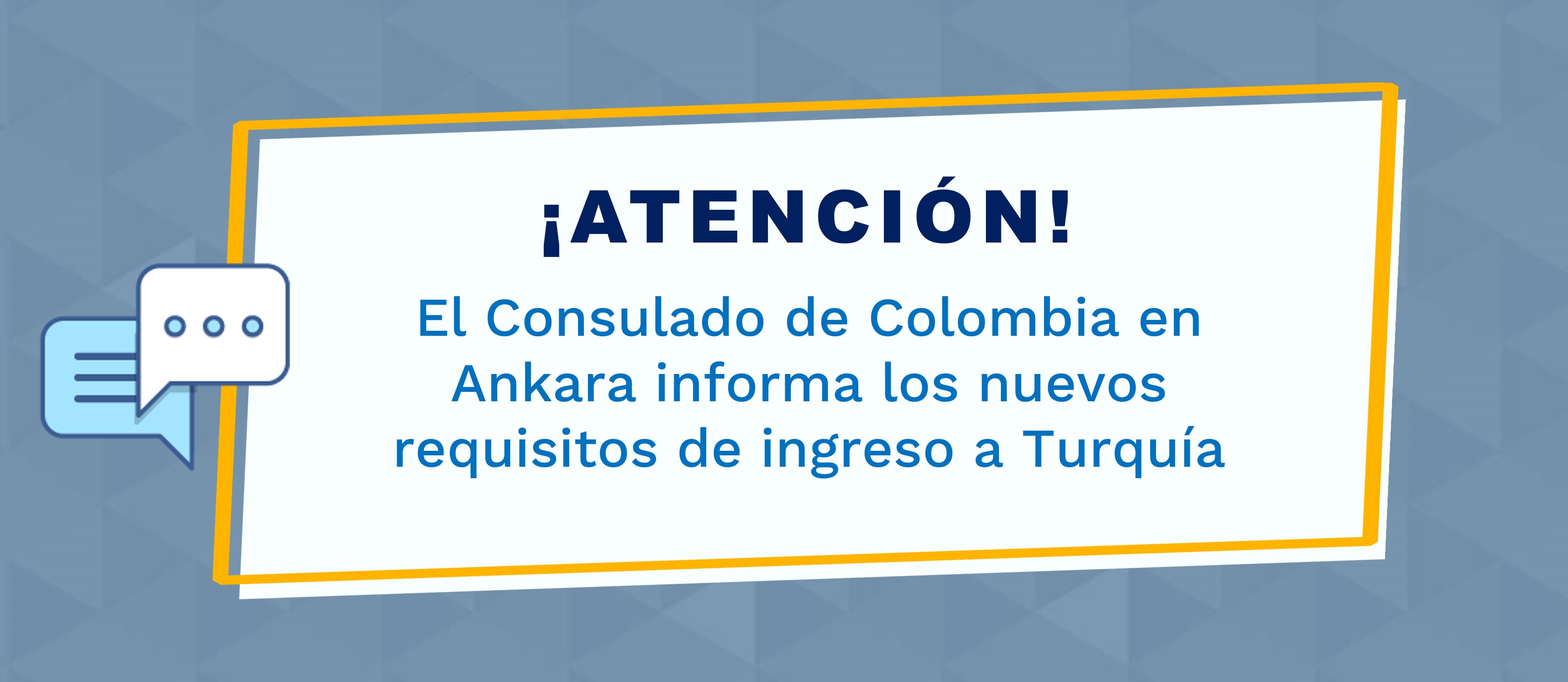 El Consulado de Colombia informa los nuevos requisitos de ingreso a Turquía