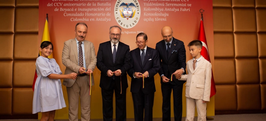 Conmemoración del aniversario de la Batalla de Boyacá e inauguración del Consulado Honorario de Colombia en Antalya