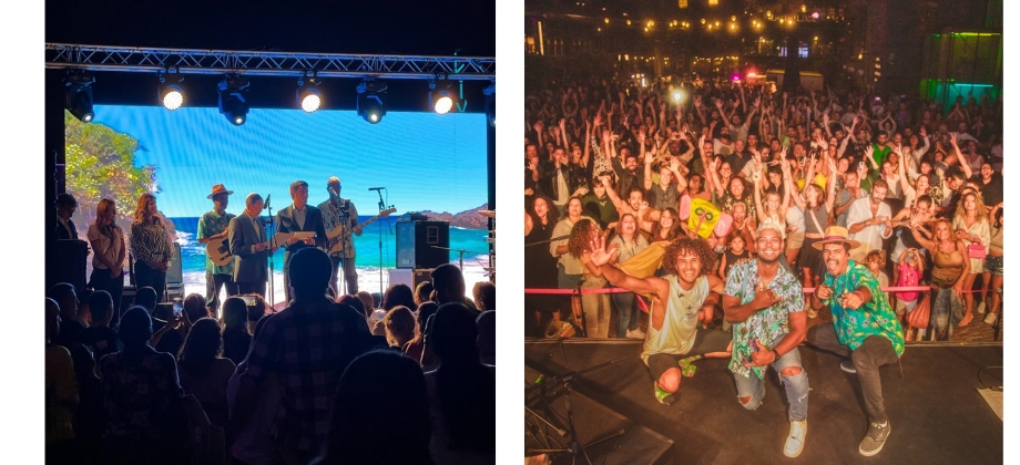 Presentación del Concierto con el Conjunto colombiano Caribefunk en Estambul